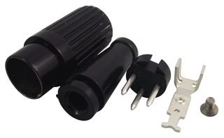 DELTRON COMPONENTS 611-0300 DIN Audio / Video Connector, 3 Contacts, Plug, Cable Mount, Solder, Silver Plated Contacts