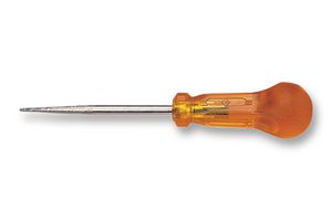 CK TOOLS T4835 Round Bradawl, Shatterproof Ball End, Steel Blade, Nickel Plated, 6mm x 100mm