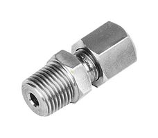 LABFACILITY XF-1483-FAR Compression Fitting, Stainless Steel, 1/4" BSP x 1/8"