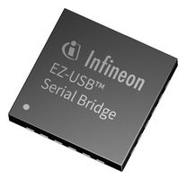 INFINEON CY7C65217A-24LTXI USB Interface, USB-I2C/UART Interface, USB 2.0, 1.71 V, 5.5 V, QFN, 24 Pins