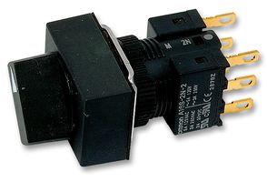 OMRON INDUSTRIAL AUTOMATION A165S-J2M-2 Rotary Switch, 2 Position, 2 Pole, 45 °, 5 A, 250 V, A165S Series